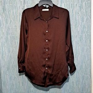 Long Sleeves Brown Top